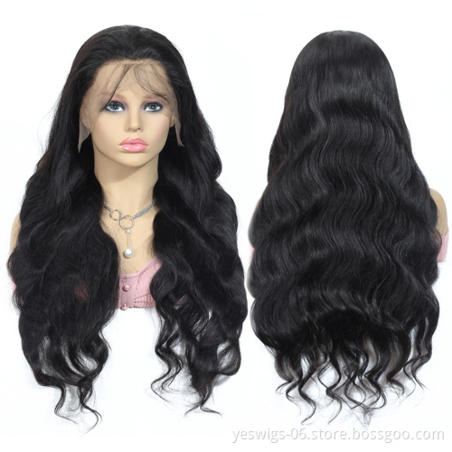 Cheap Raw Indian Hair Body Wave Swiss Lace Wig Bleached Knots,360 Lace Frontal Wig For Black Women,360 Human Hair Lace Front Wig